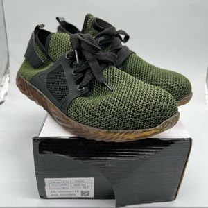Mens Green Indestructible Safety Shoes